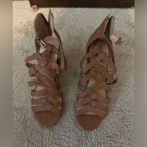Brown Strappy Heels